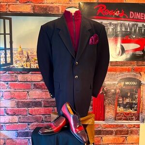 Gino Cappeli Classic Black Men's Blazer